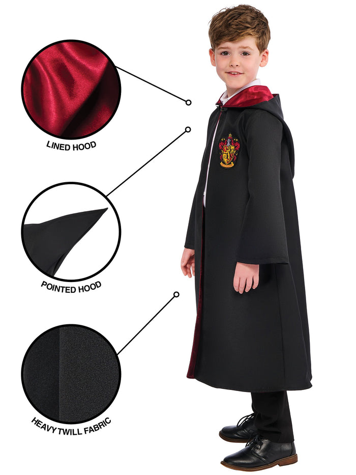 Gryffindor Deluxe Robe Harry Potter Kids Costume