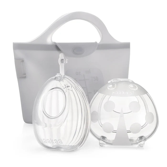 Haakaa Shell Pumps & Steriliser Bag Combo - 75ml Shell (2pcs) + 750ml Steriliser Bag