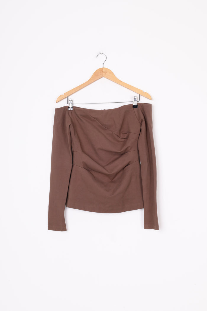 Harris Tapper Womens Brown Top Size 10