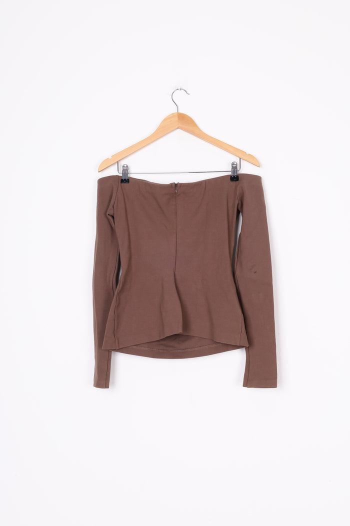 Harris Tapper Womens Brown Top Size 10