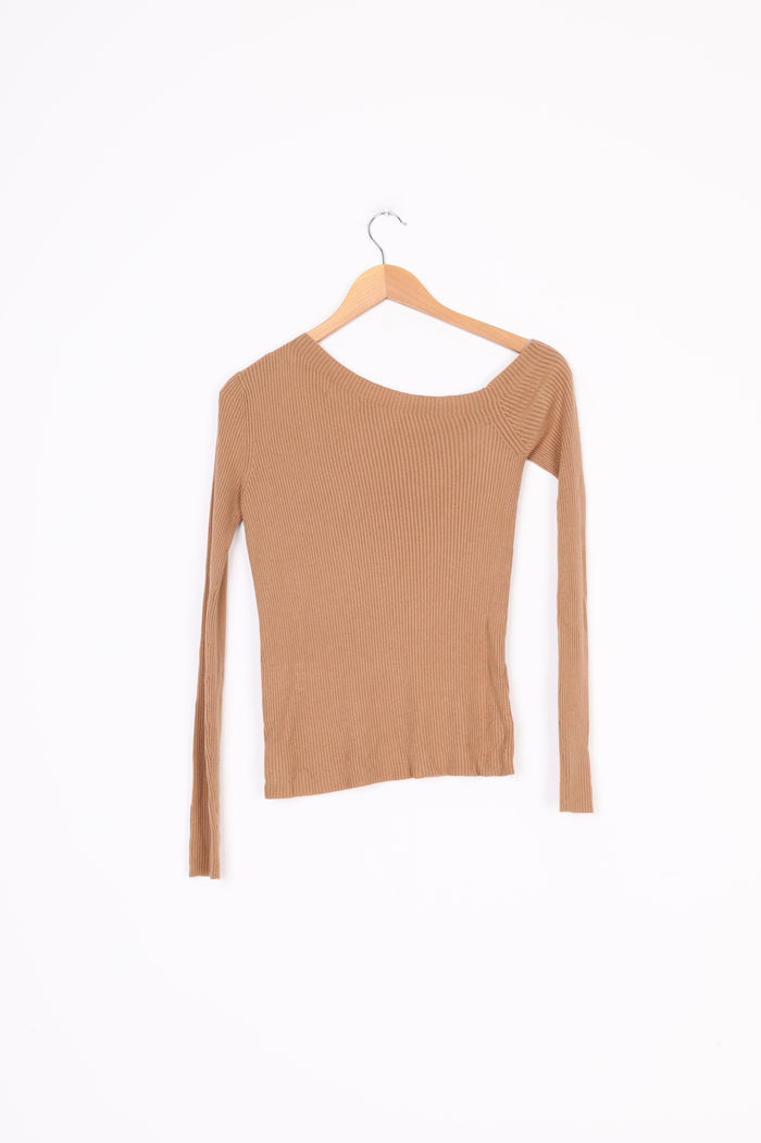 Henne Womens Brown Top Size S