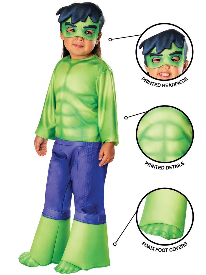 Hulk Kids Jumpsuit and Mask