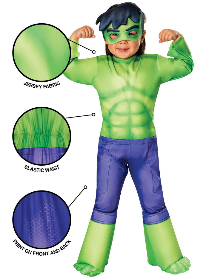 Hulk Kids Jumpsuit and Mask