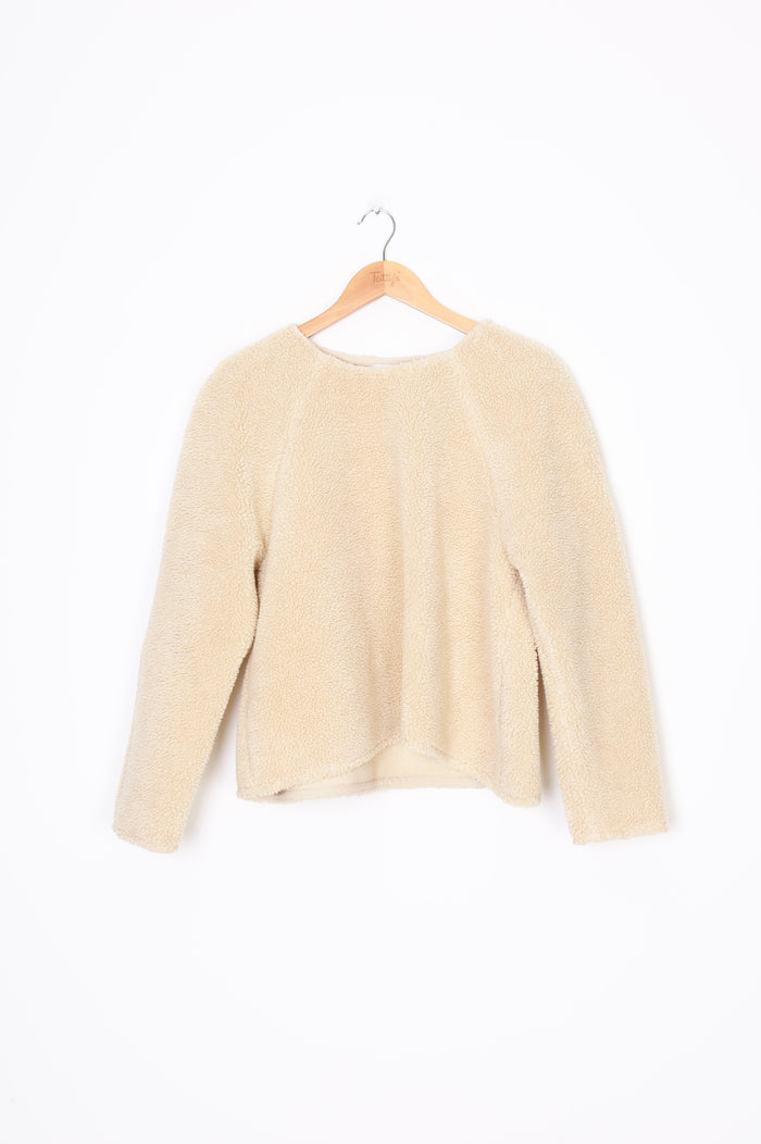Idae Womens Cream Sweatshirt Size 8