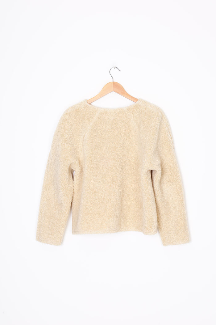 Idae Womens Cream Sweatshirt Size 8