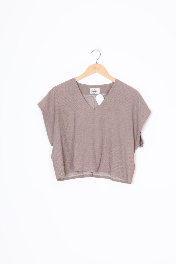 Ika Womens Brown Top Size M