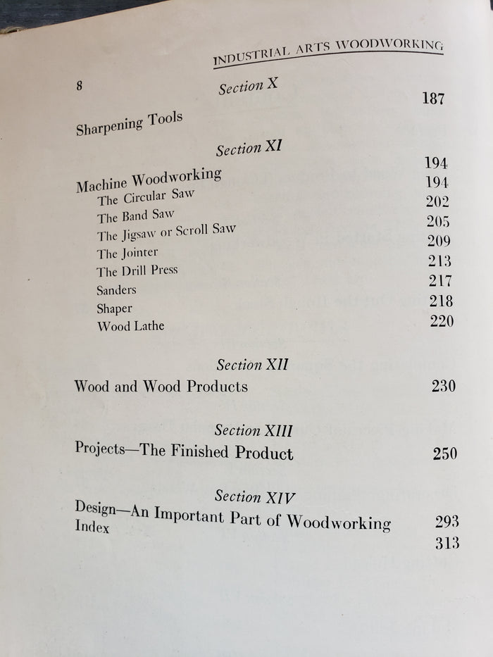 Industrial Arts Woodworking (1955)