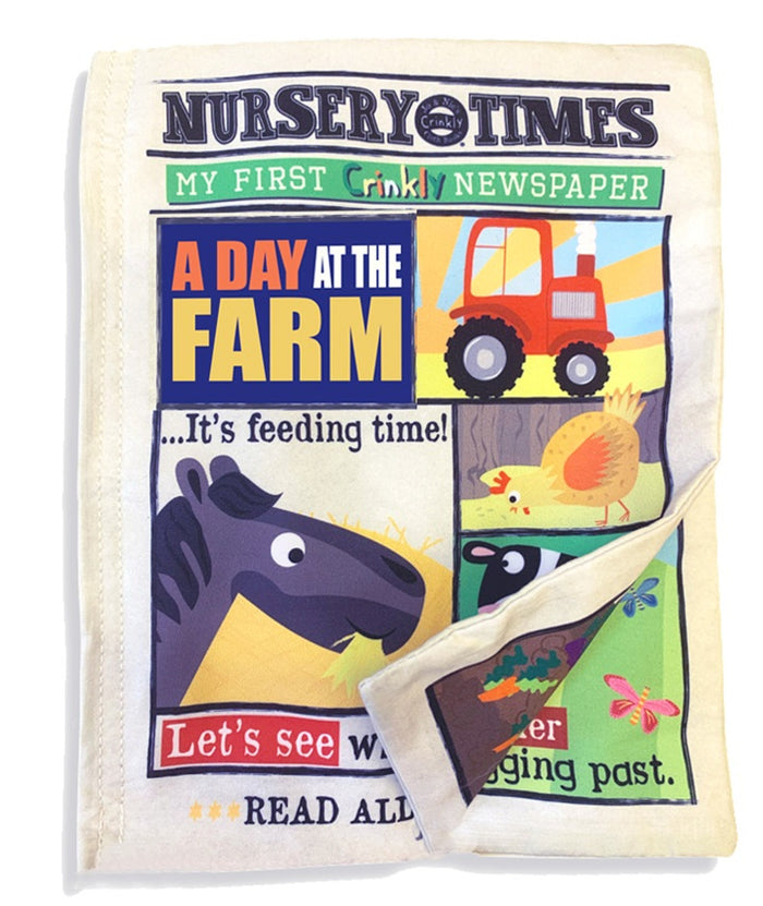 Jo & Nic's Crinkly Cloth Book - Farm Animals
