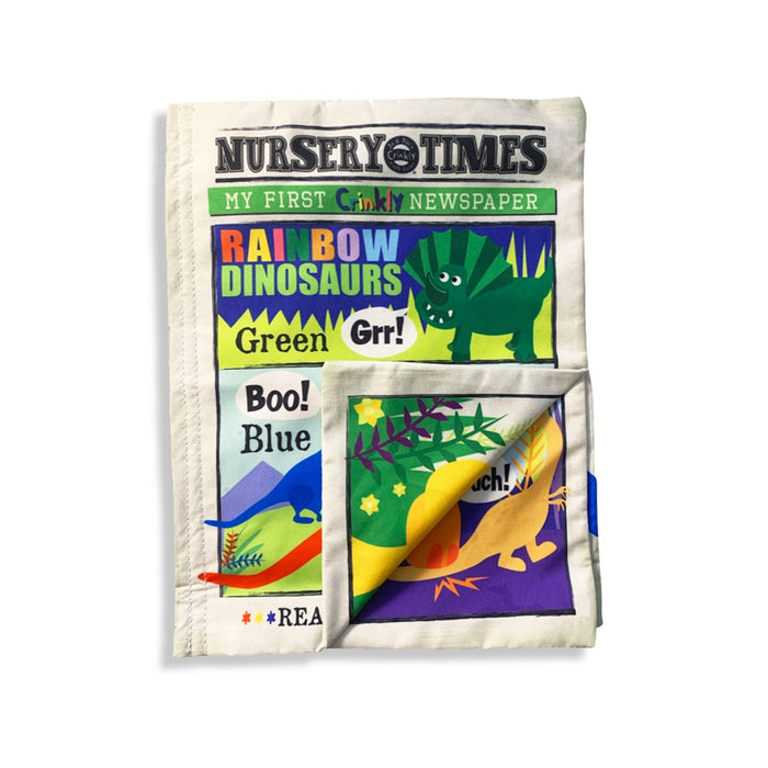 Jo & Nic's Crinkly Cloth Book - Rainbow Dinosaurs