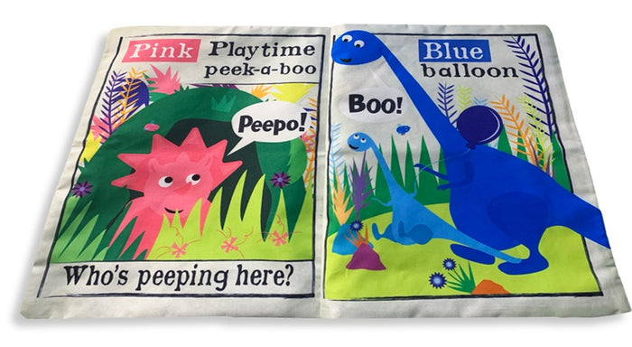 Jo & Nic's Crinkly Cloth Book - Rainbow Dinosaurs