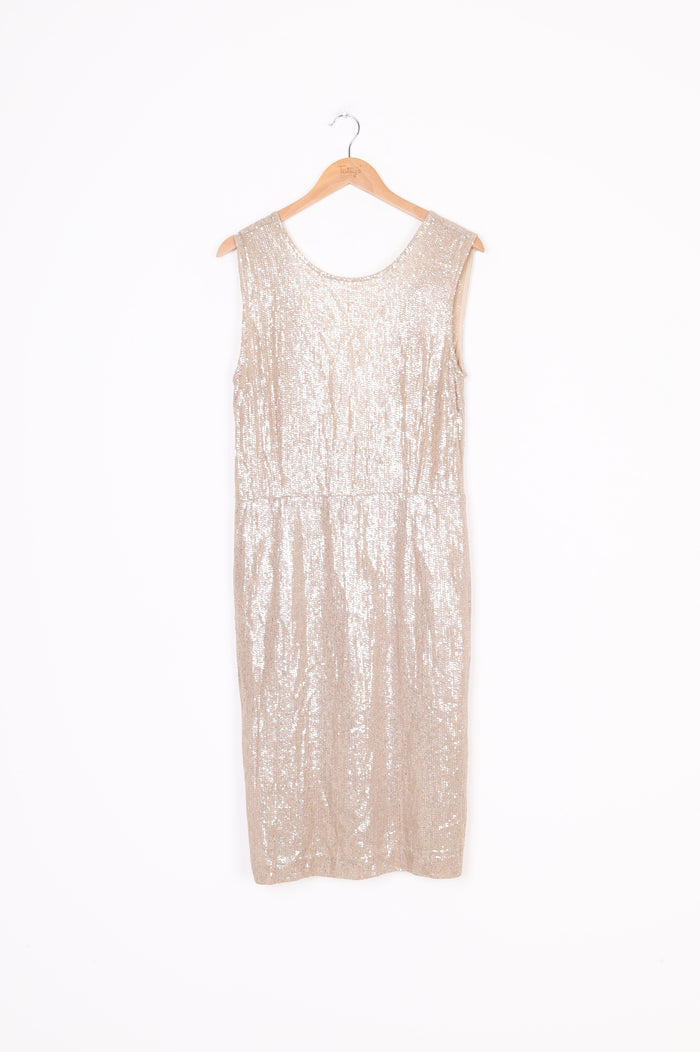 Juliette Hogan Womens Beige Dress Size 12