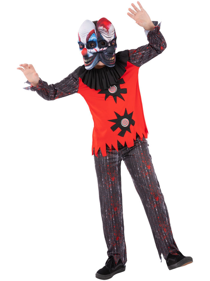 Kids 2 Headed Chuckles The Clown Costume