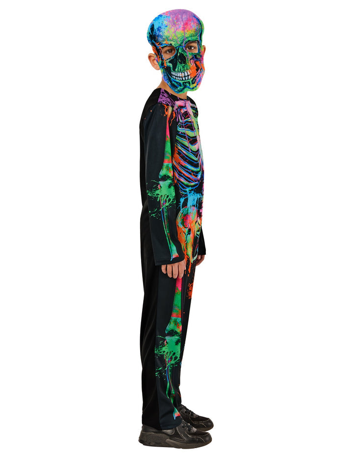 Kids Bonesky Graffiti Skeleton Costume