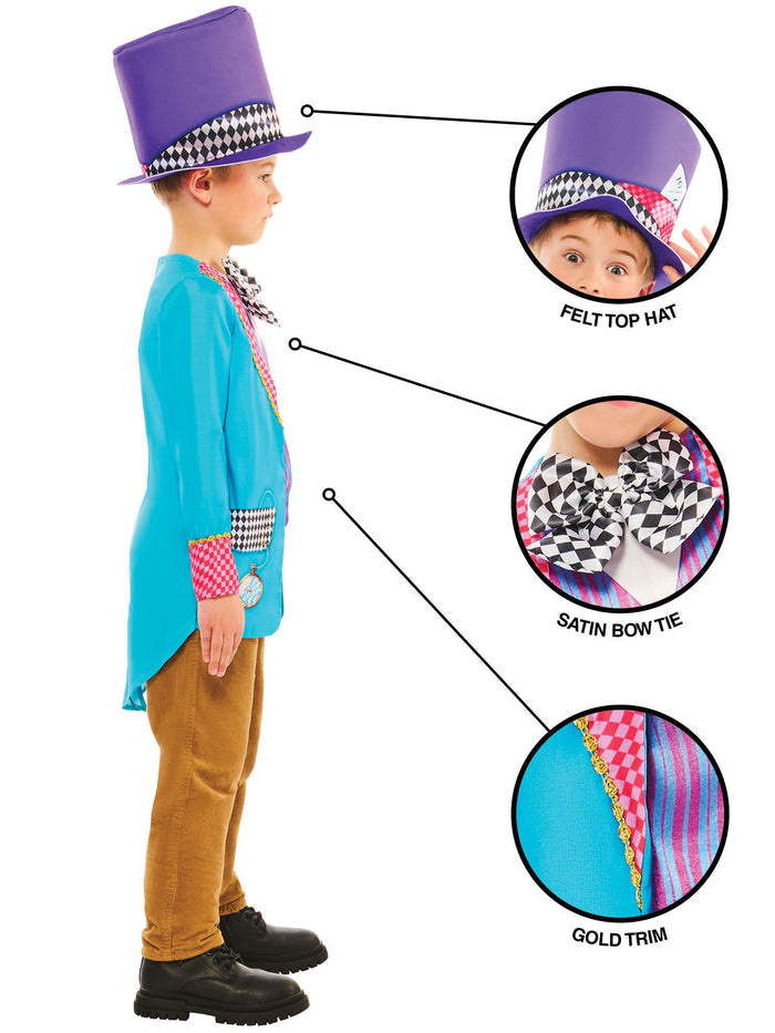 Kids Eccentric Hatter Costume