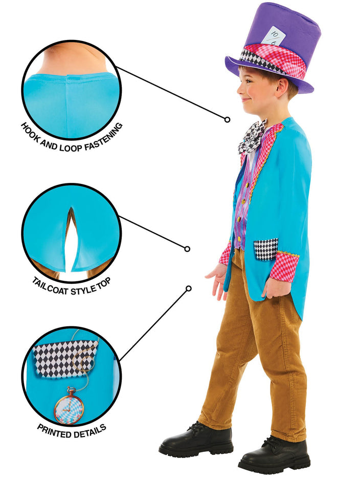 Kids Eccentric Hatter Costume