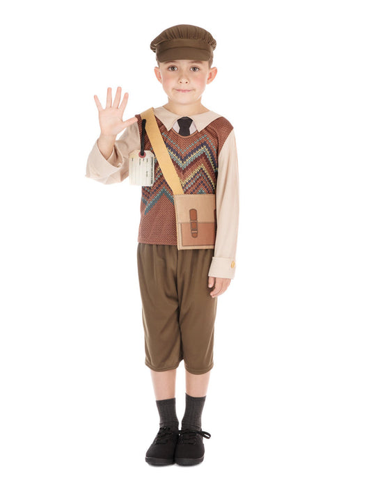Kids Evacuee Schoolboy Costume