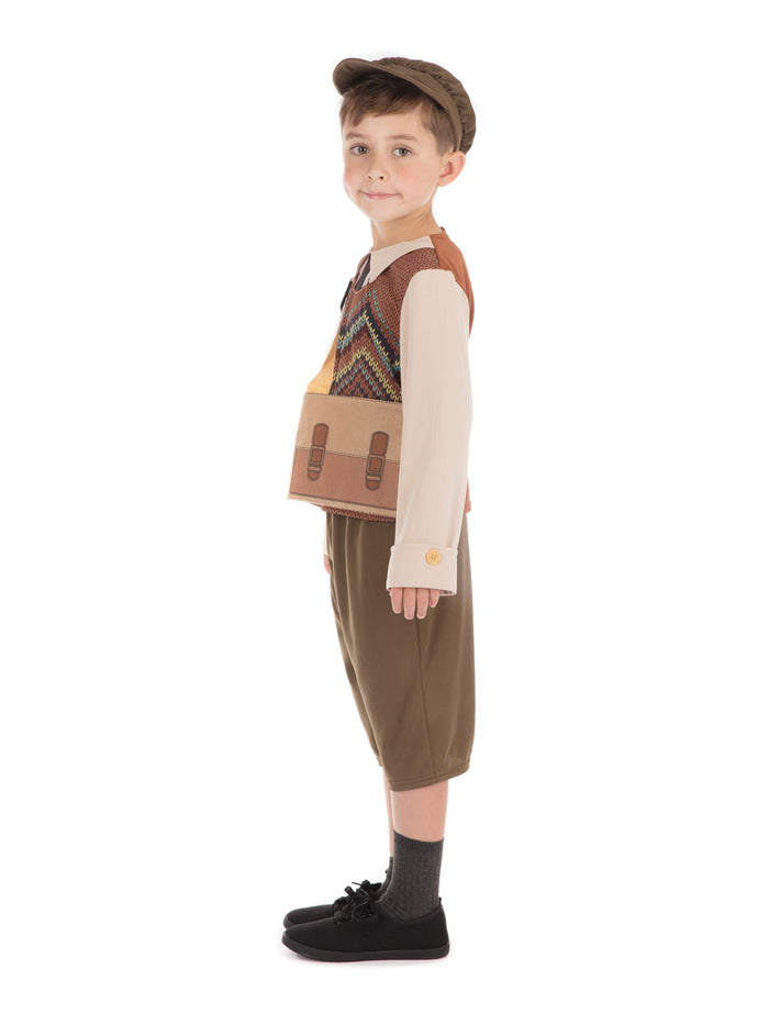 Kids Evacuee Schoolboy Costume