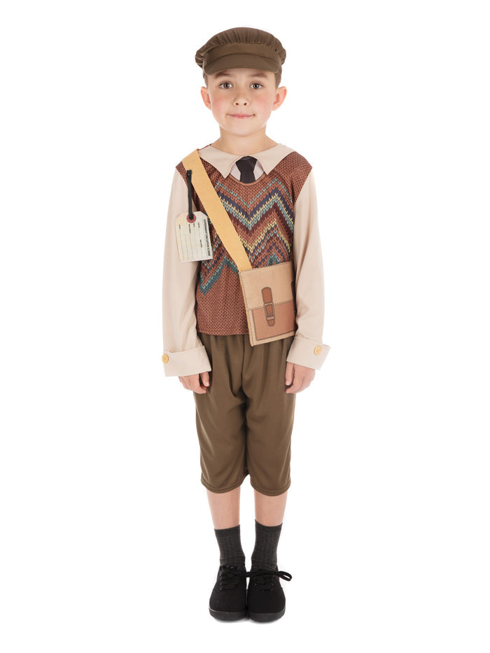 Kids Evacuee Schoolboy Costume