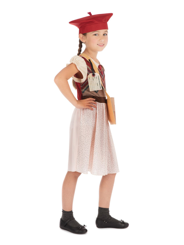 Kids Evacuee Schoolgirl Costume
