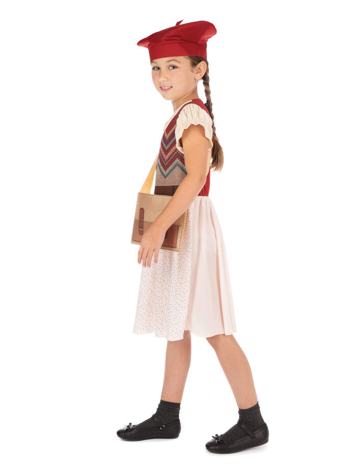 Kids Evacuee Schoolgirl Costume