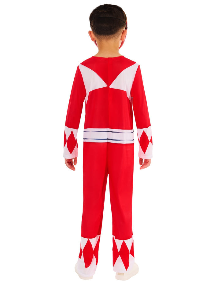 Kids Mighty Morphin Red Power Ranger Costume