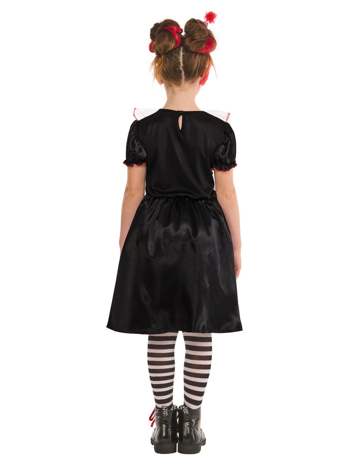 Kids Monochrome Clown Dress Costume