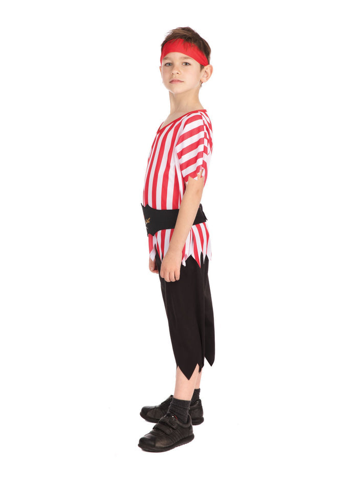 Kids Pirate Stripe Boy Costume