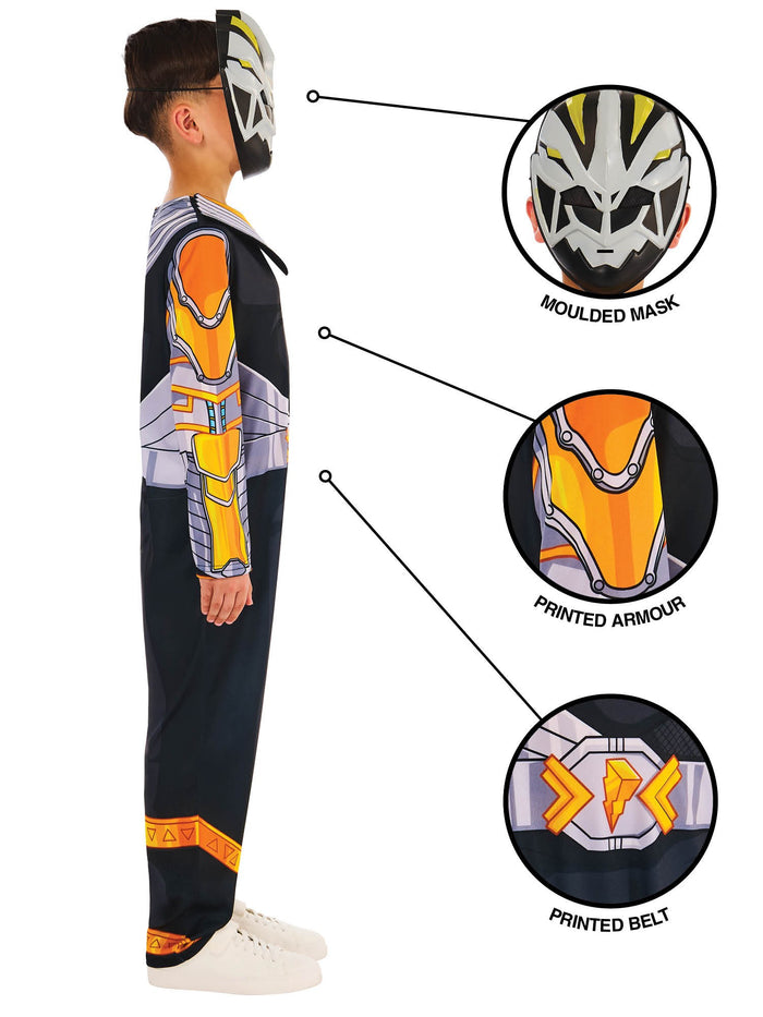 Kids Power Ranger Cosmic Fury Black Ranger Costume