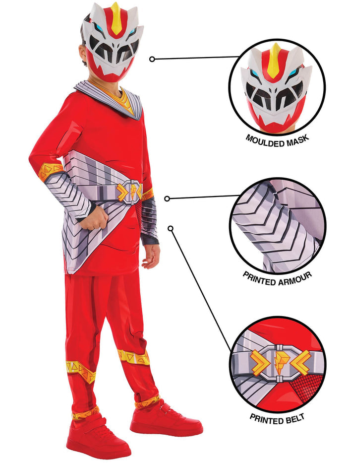 Kids Power Ranger Cosmic Fury Red Ranger Costume