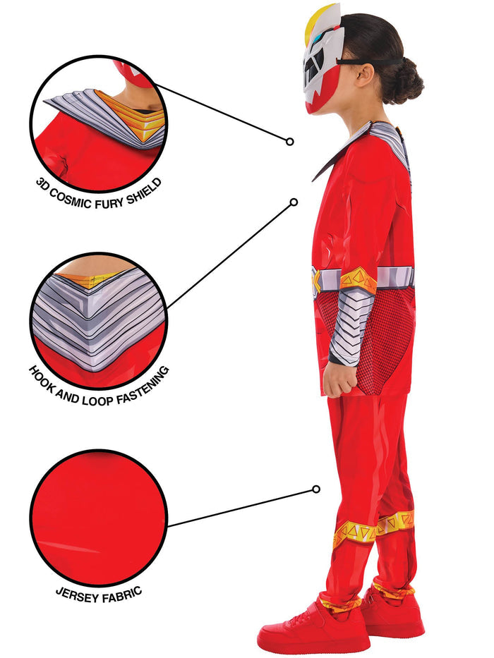 Kids Power Ranger Cosmic Fury Red Ranger Costume