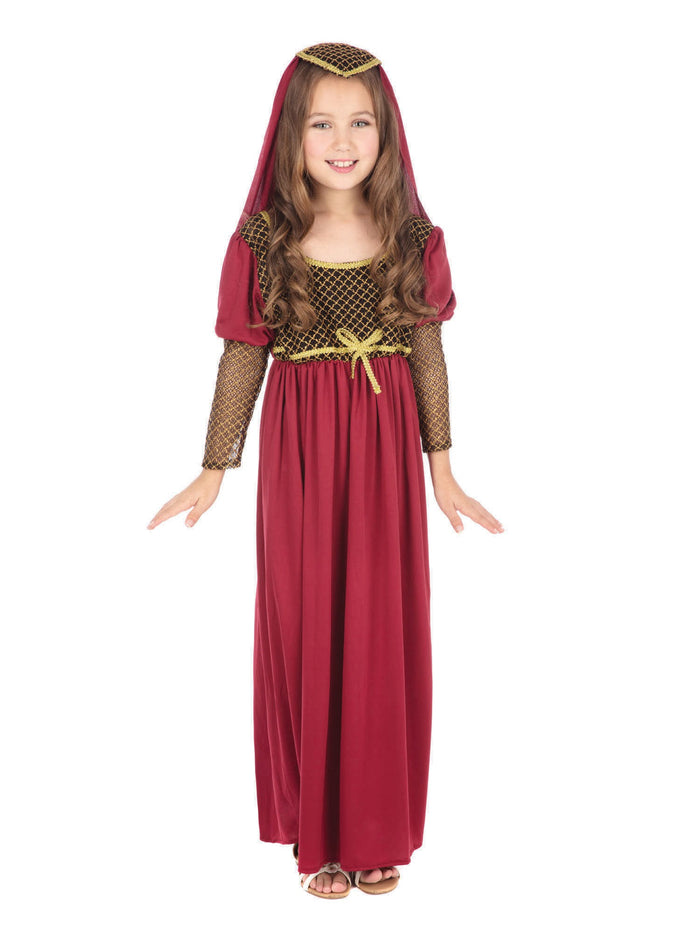 Kids Red Juliet Costume