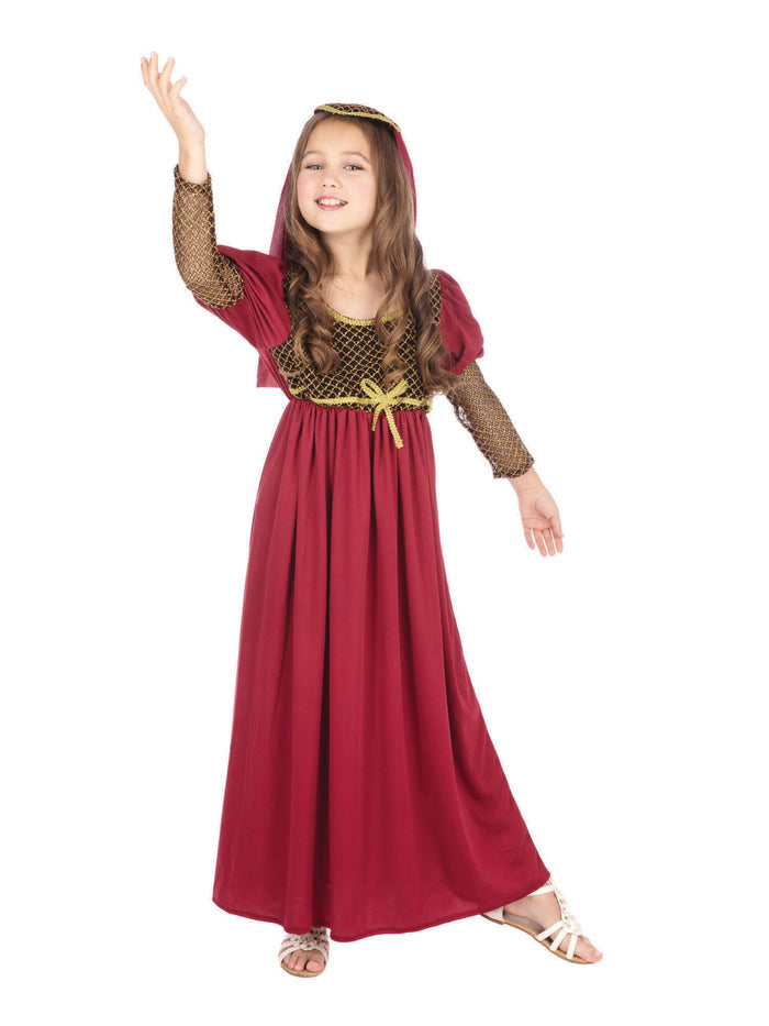 Kids Red Juliet Costume