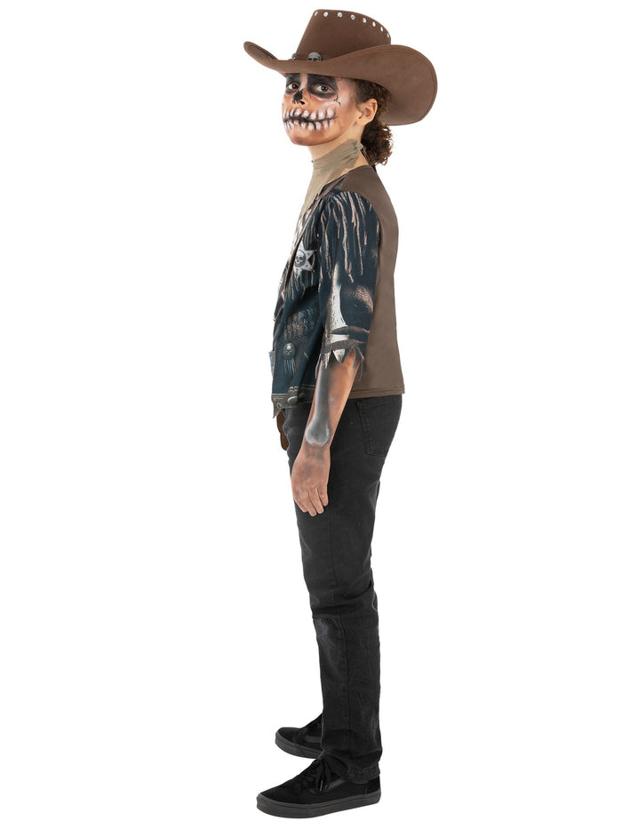 Kids Skeleton Cowboy Costume