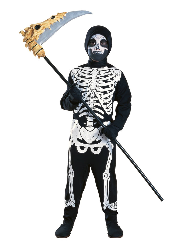 Kids Skeleton Jumpsuit Costume