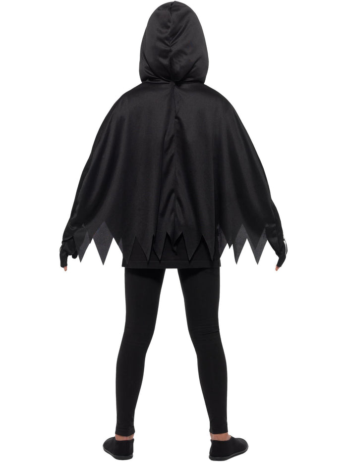 Kids Skeleton Poncho, with Gloves