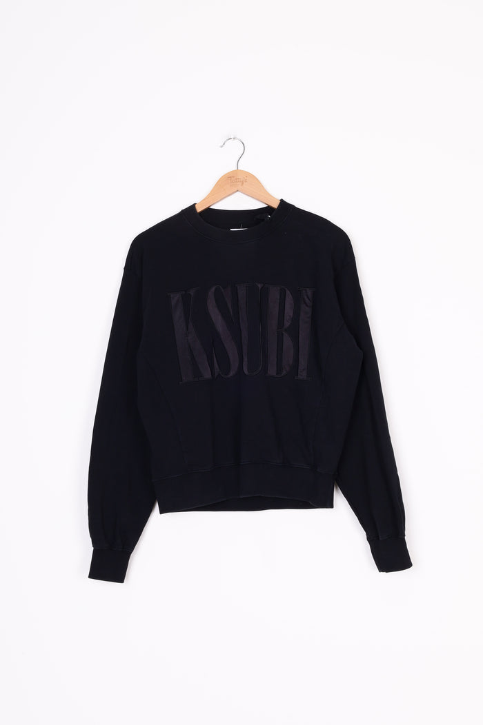 Ksubi Womens Black Sweatshirt Size XS