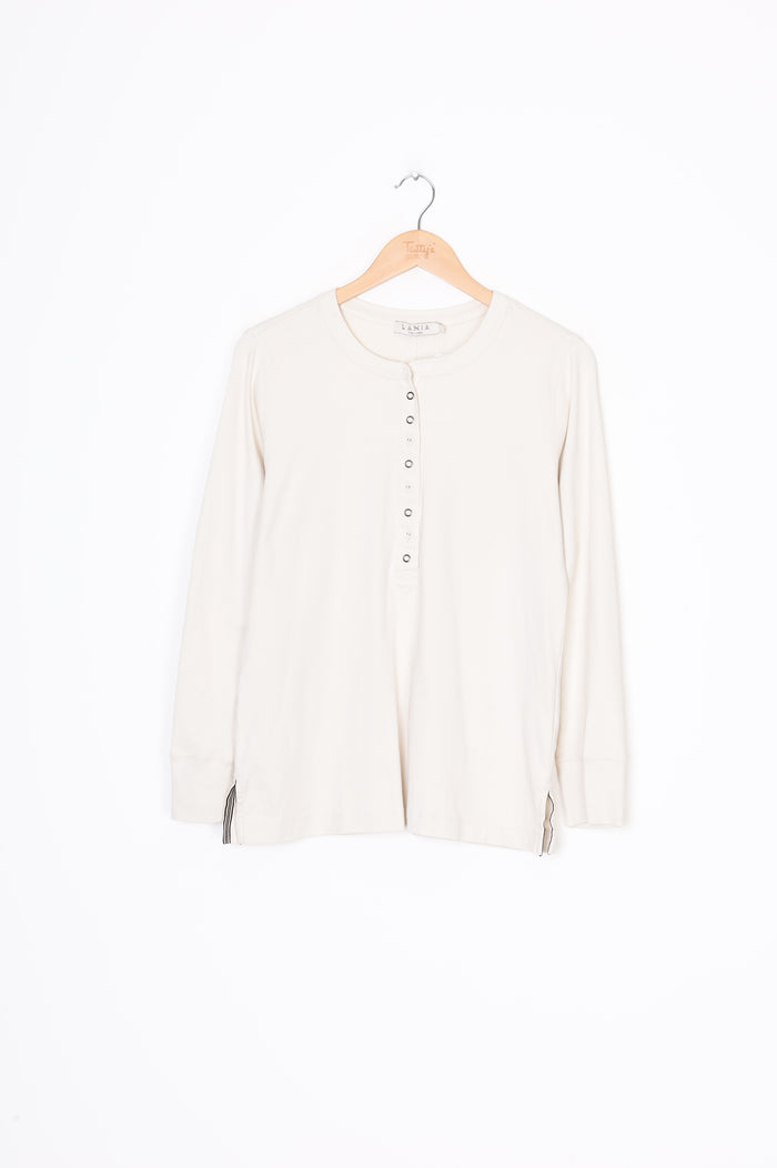Lania the Label Womens Cream Top Size S