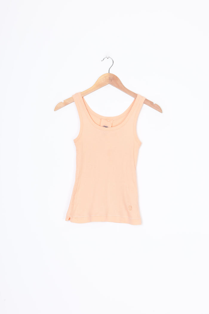 Le Jeande Marithe + Francoise Girbaud Womens Orange Top Size S