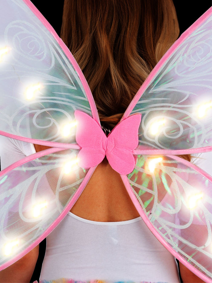 LED Iridescent Light Up Fairy Wings