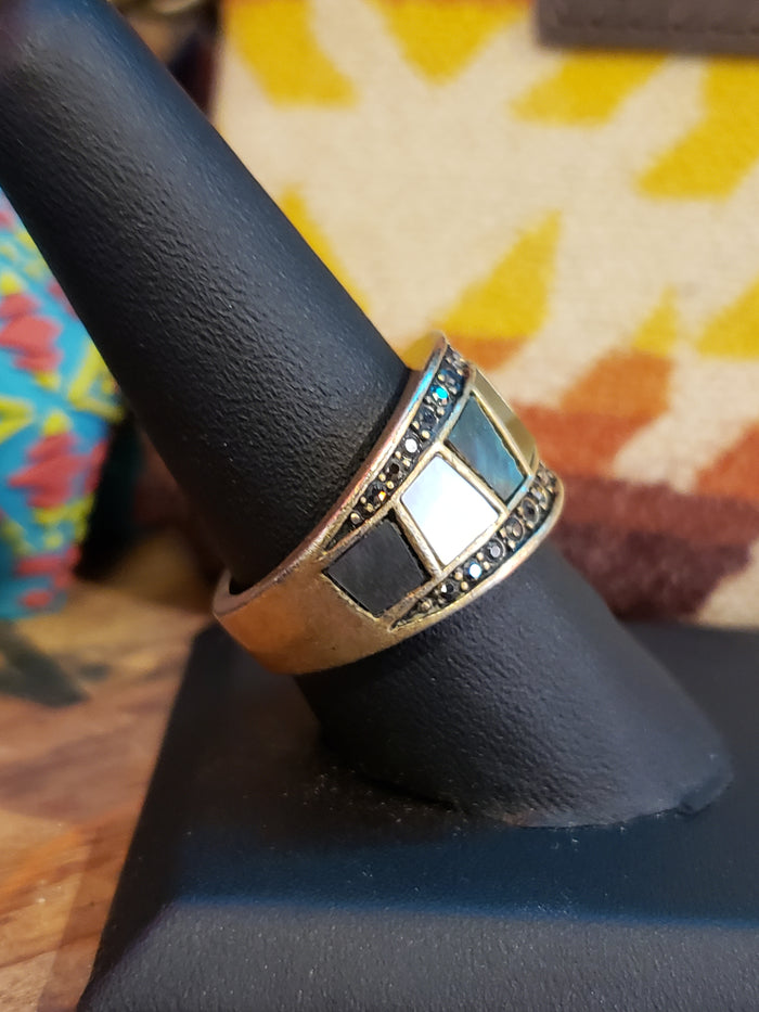 Lia Sophia Abalone Ring size 8.5