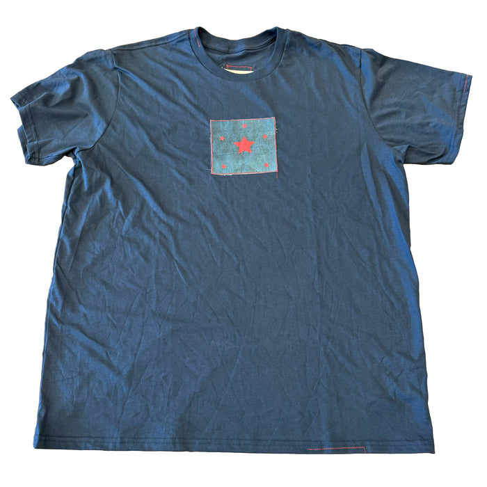 Lindsey Men's Red and Blue Stars Tee