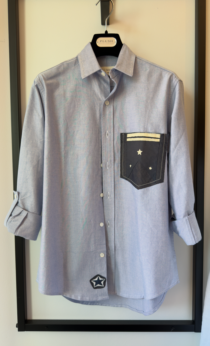 Lindsey Oxford Cloth Flag Shirt