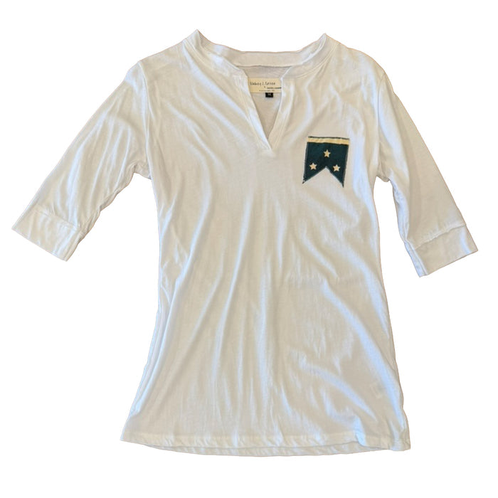 Lindsey Women's Flag 3/4 Slv Tee