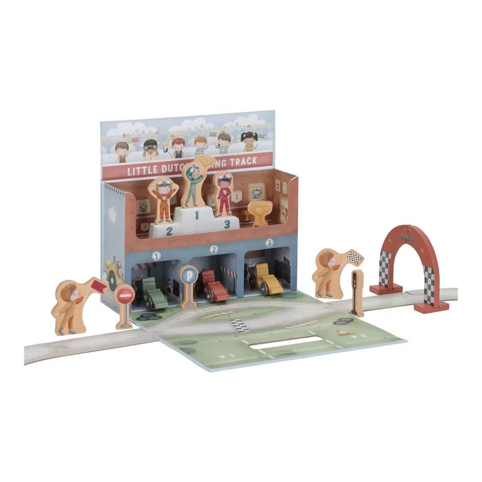 Little Dutch Wooden Play Case Race Track