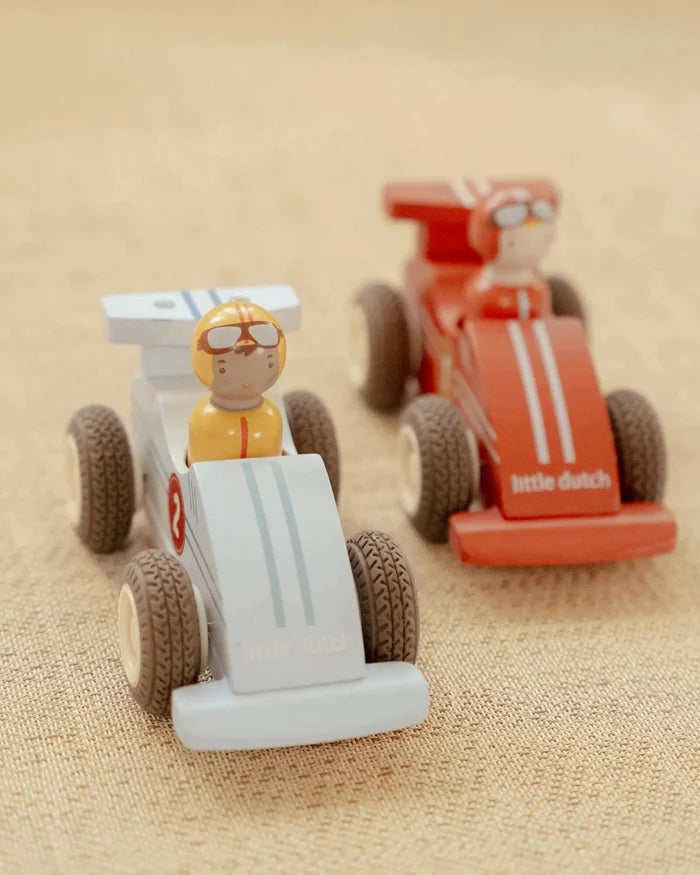 Little Dutch Wooden Pullback Racecars