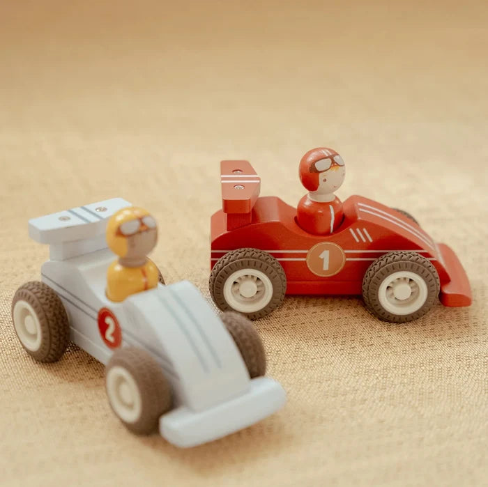 Little Dutch Wooden Pullback Racecars