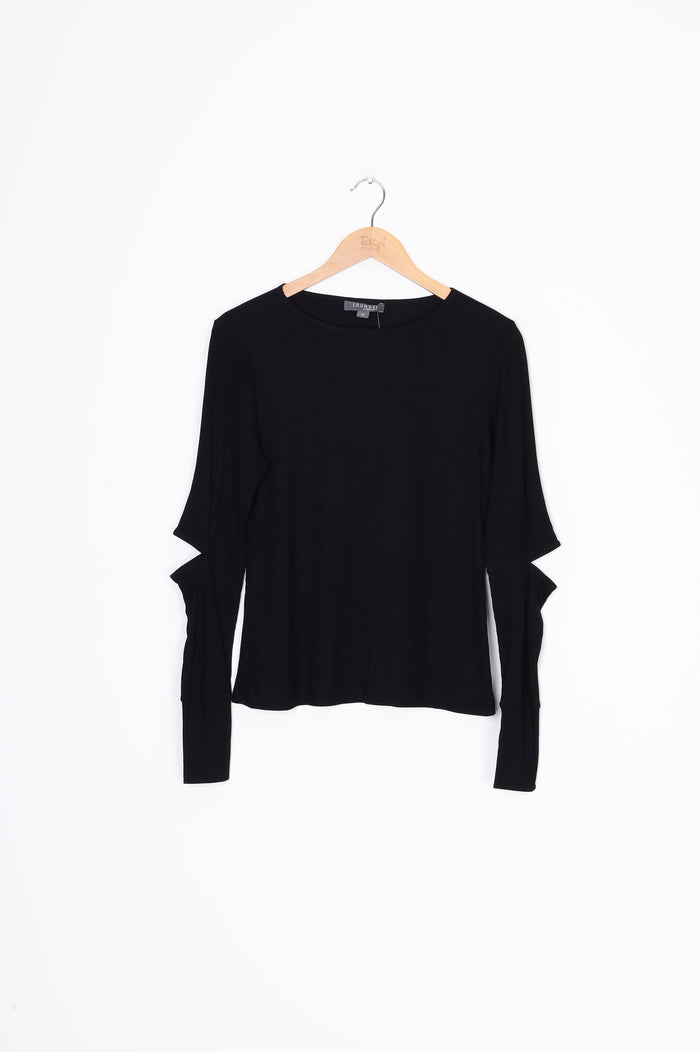 Lounge by Repertoire Womens Black Top Size 10