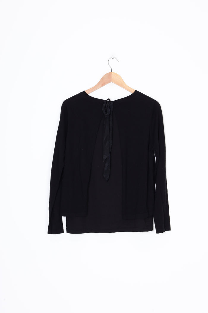 Marilyn Seyb Womens Black Top Size 10