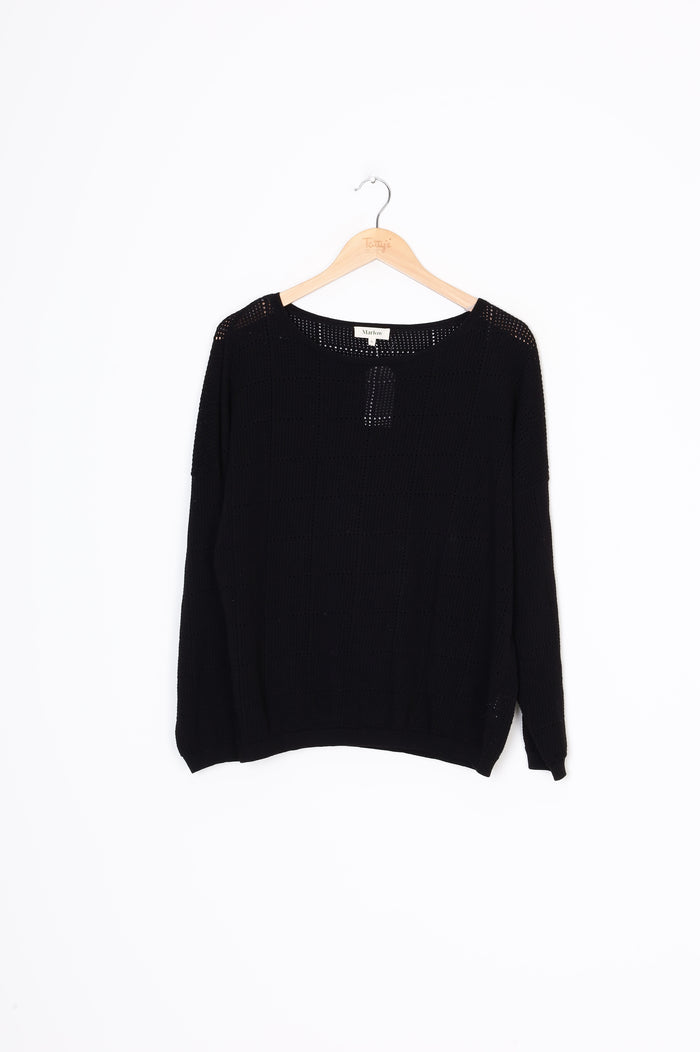 Marlow Womens Black Jumper Size L