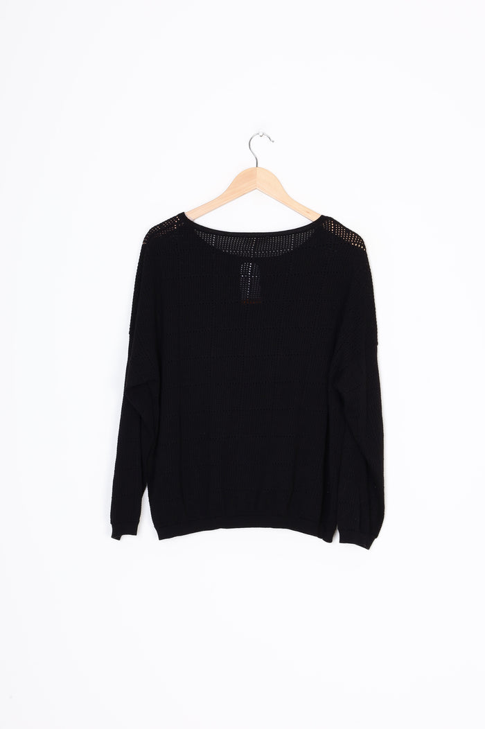 Marlow Womens Black Jumper Size L